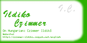 ildiko czimmer business card