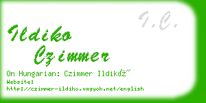 ildiko czimmer business card